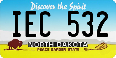 ND license plate IEC532