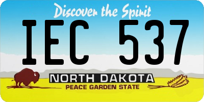 ND license plate IEC537