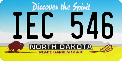 ND license plate IEC546