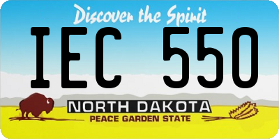 ND license plate IEC550