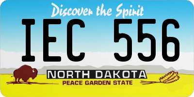 ND license plate IEC556