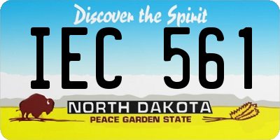ND license plate IEC561