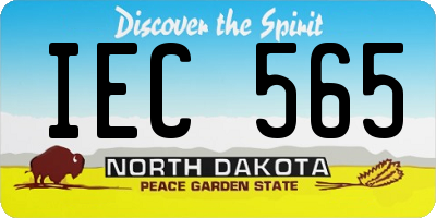 ND license plate IEC565