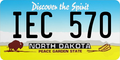 ND license plate IEC570