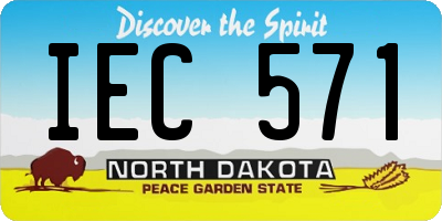 ND license plate IEC571