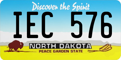 ND license plate IEC576