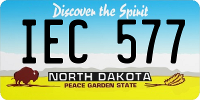 ND license plate IEC577