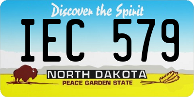 ND license plate IEC579