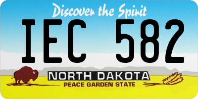 ND license plate IEC582