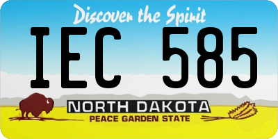 ND license plate IEC585