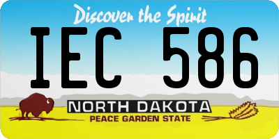 ND license plate IEC586