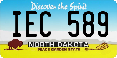 ND license plate IEC589
