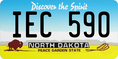 ND license plate IEC590