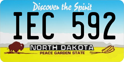 ND license plate IEC592