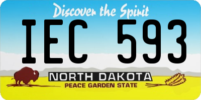 ND license plate IEC593