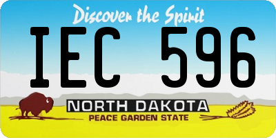 ND license plate IEC596