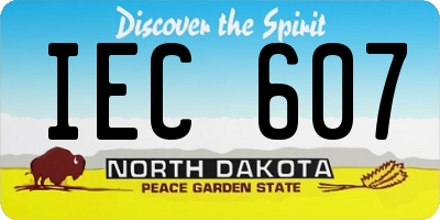 ND license plate IEC607