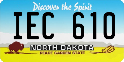 ND license plate IEC610