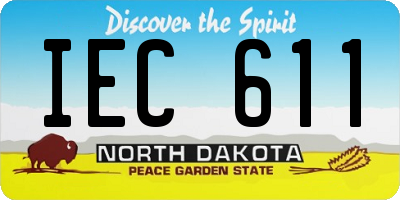 ND license plate IEC611