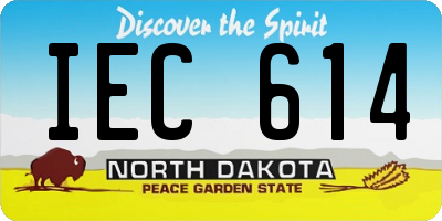 ND license plate IEC614