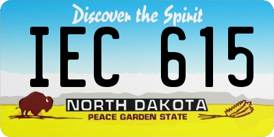 ND license plate IEC615