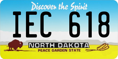 ND license plate IEC618