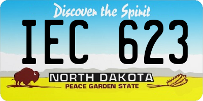 ND license plate IEC623