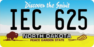 ND license plate IEC625