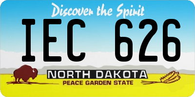 ND license plate IEC626