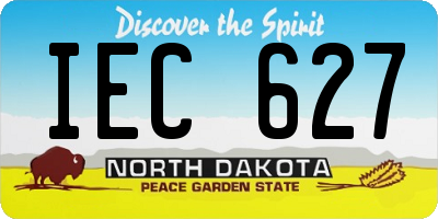 ND license plate IEC627
