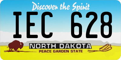 ND license plate IEC628