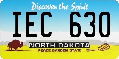 ND license plate IEC630