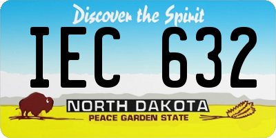 ND license plate IEC632