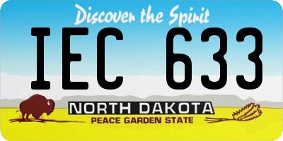 ND license plate IEC633