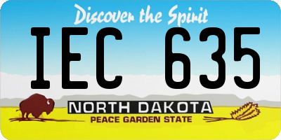 ND license plate IEC635