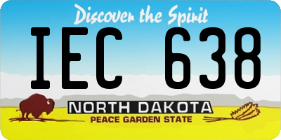 ND license plate IEC638