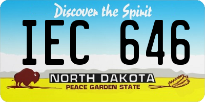ND license plate IEC646