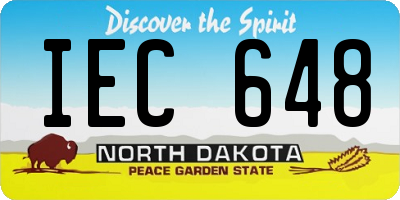 ND license plate IEC648