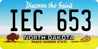 ND license plate IEC653