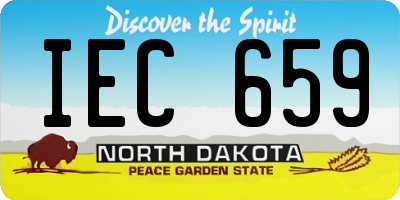 ND license plate IEC659