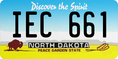 ND license plate IEC661