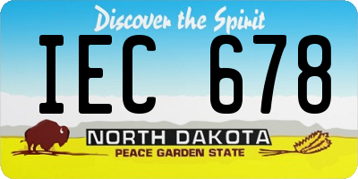 ND license plate IEC678