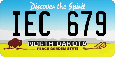 ND license plate IEC679