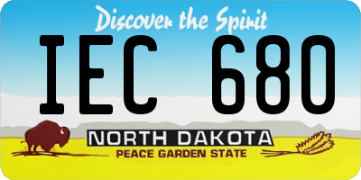 ND license plate IEC680