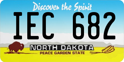 ND license plate IEC682