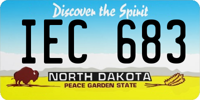 ND license plate IEC683