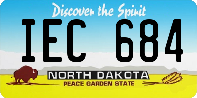ND license plate IEC684