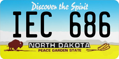 ND license plate IEC686