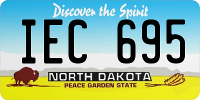 ND license plate IEC695