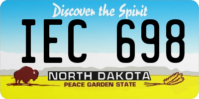 ND license plate IEC698